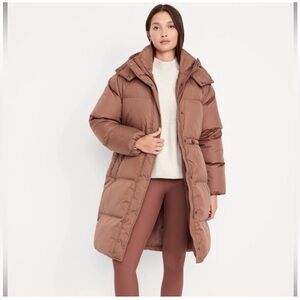 Old Navy Brown Puffer Coat